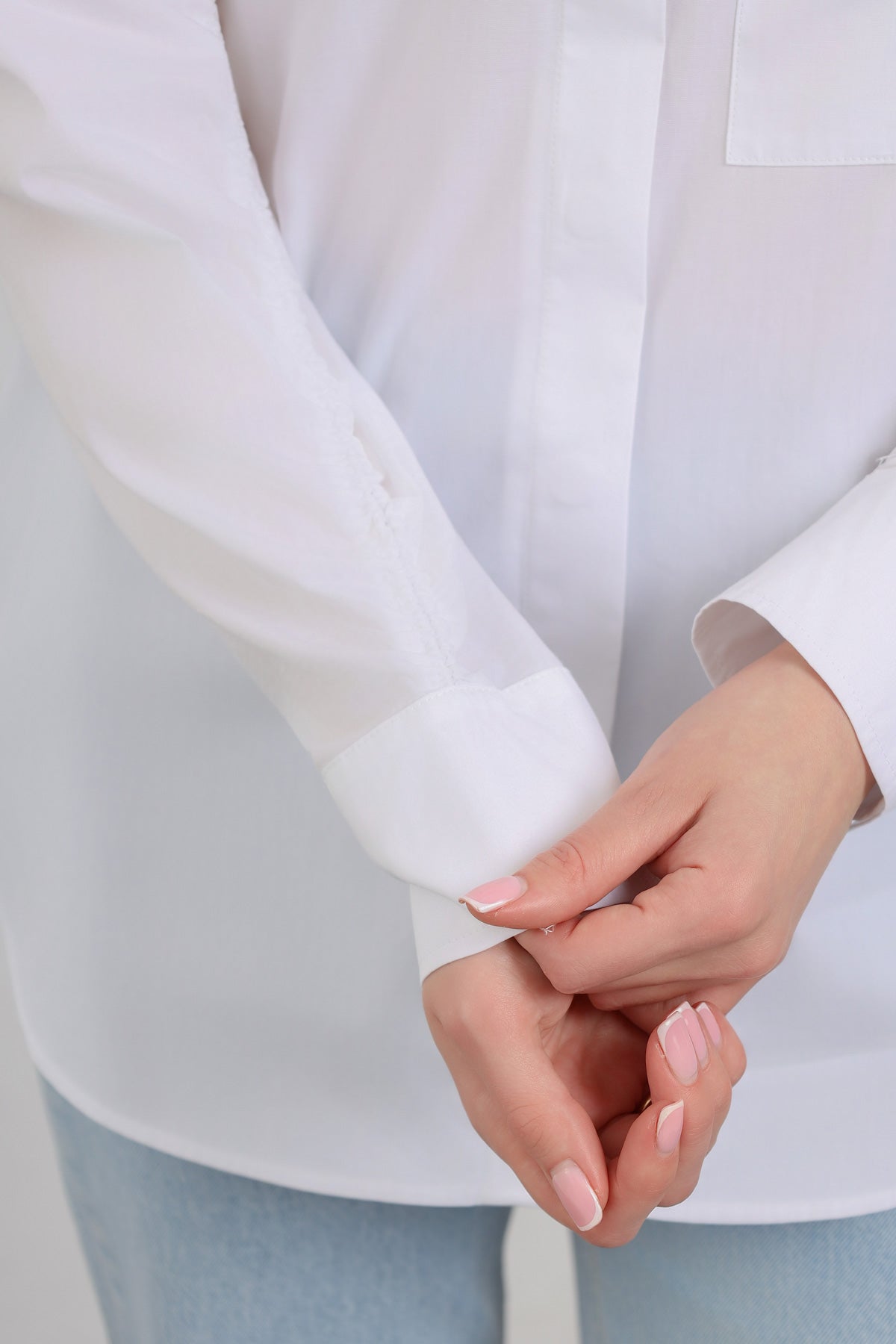 Cep Detaylı Kadın Gömlek