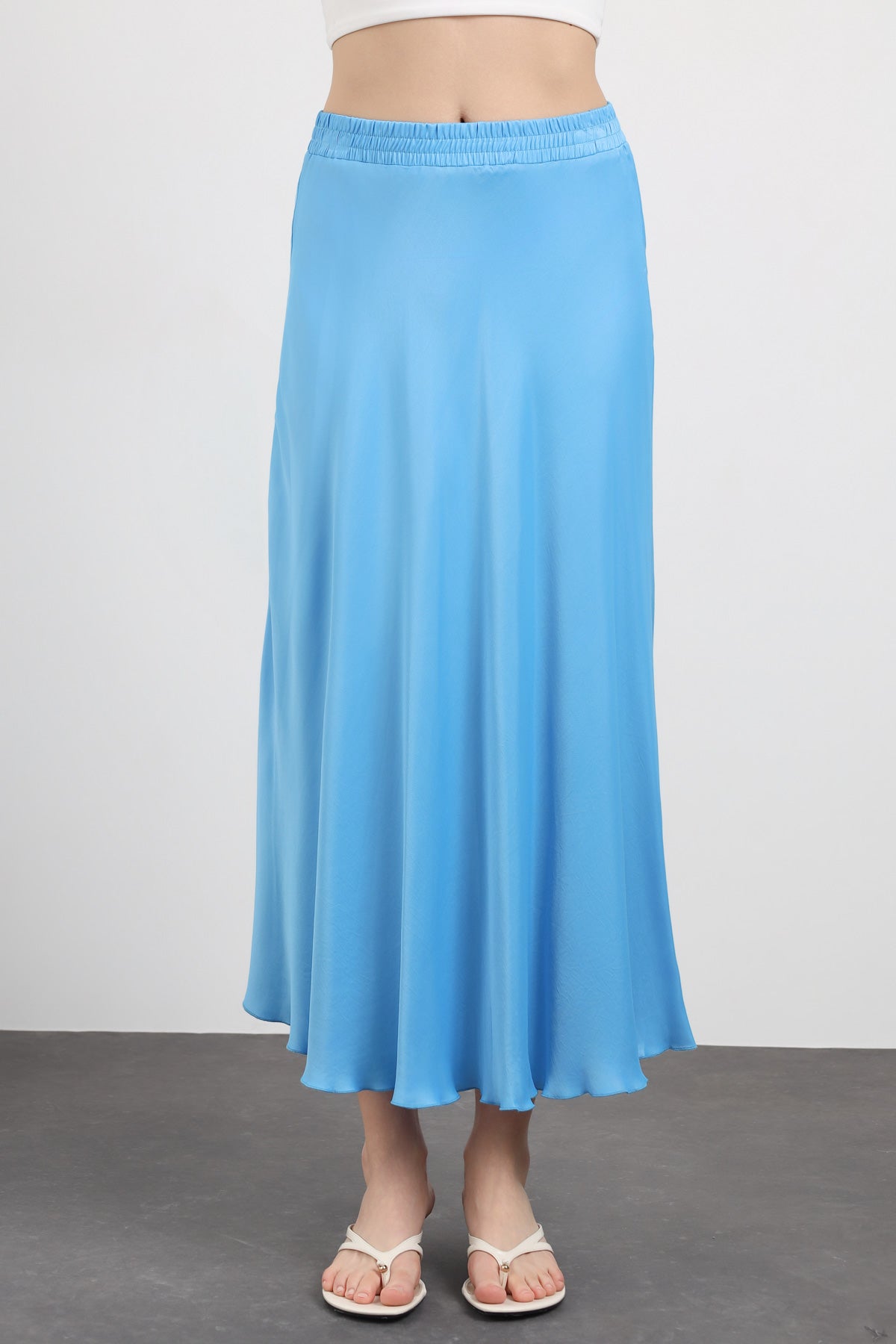 Saten Uzun Etek